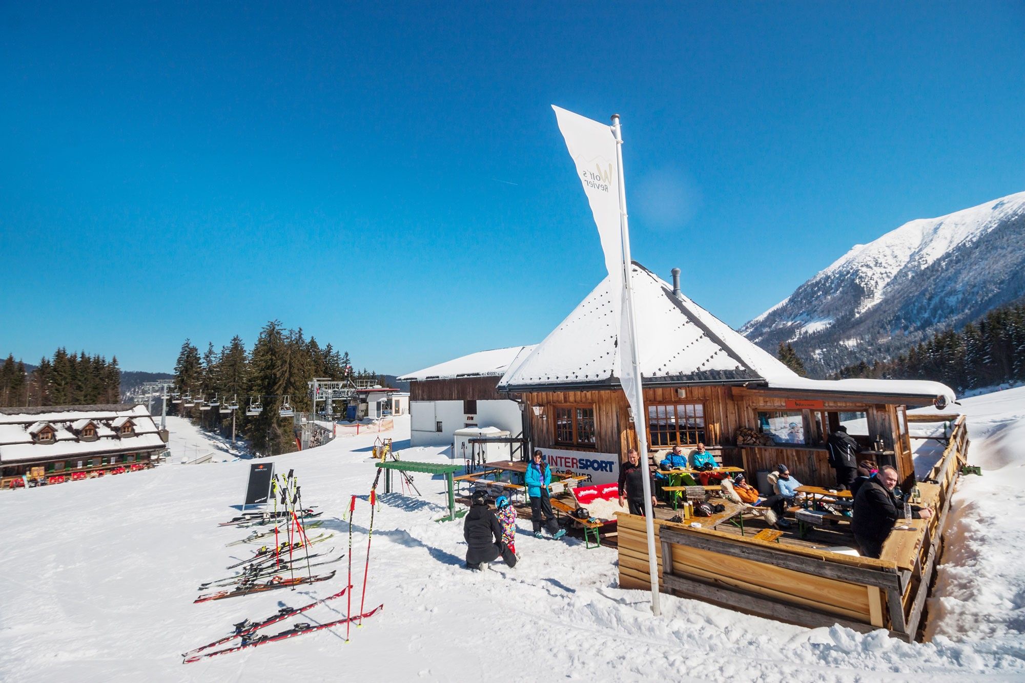 Wolf´s Hütte in Betrieb