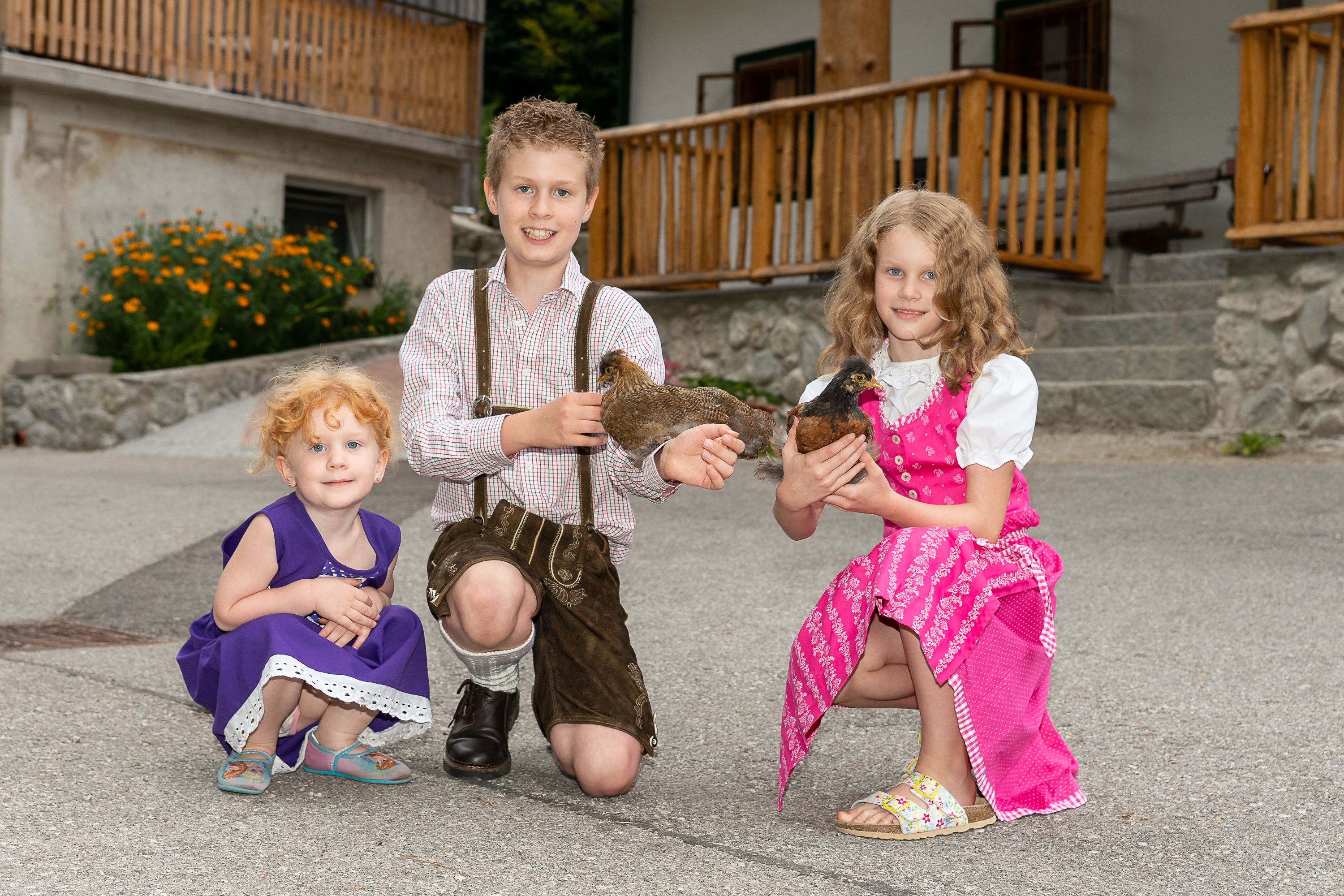 Nicole, Sebastian und Laura