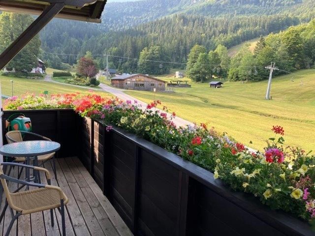 Balkon Ferienwohnung im Sommer