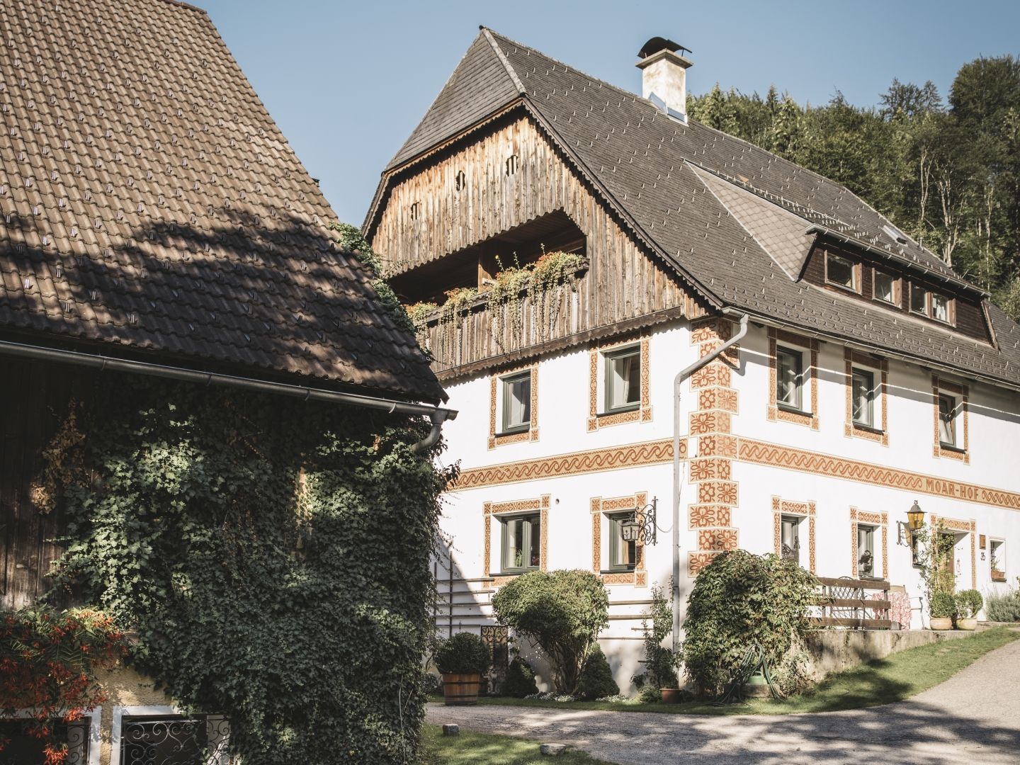 Das Haupthaus am Moarhof