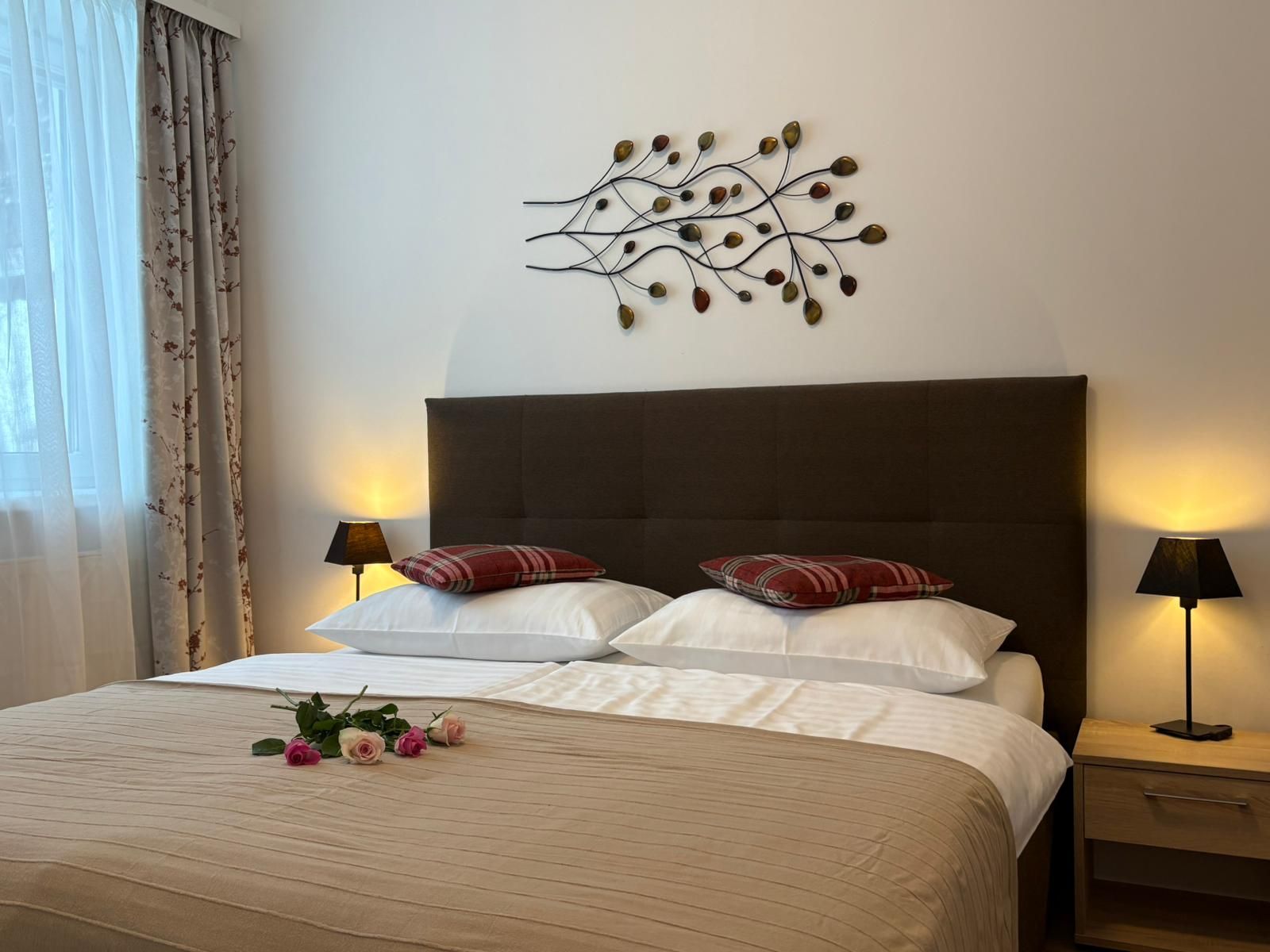 Schlafzimmer in der Teichwies´n Alm Dependance