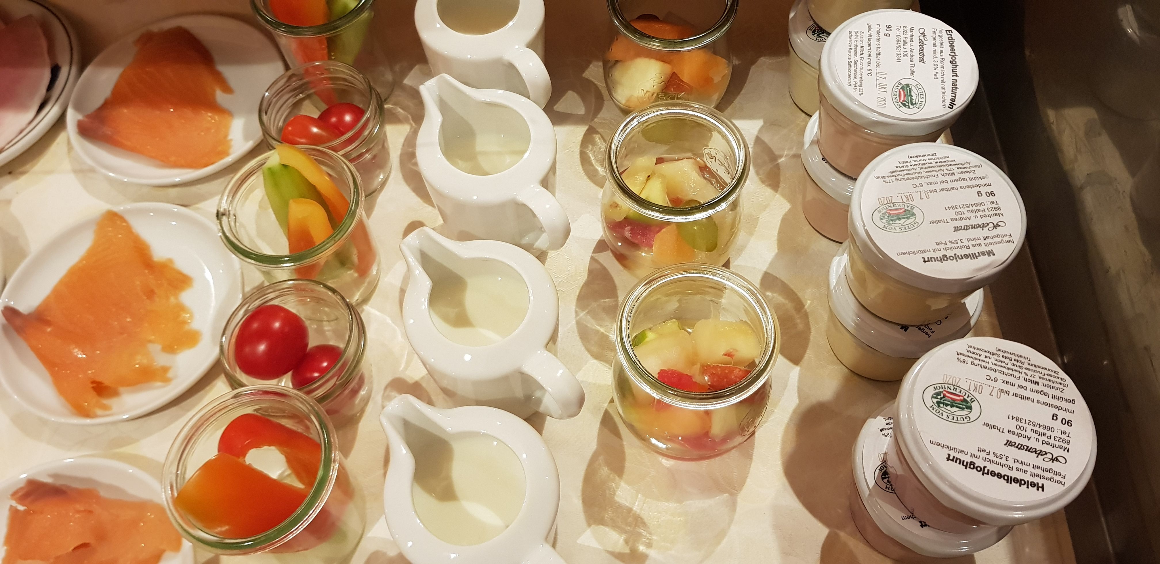 Portionen beim Frühstück
