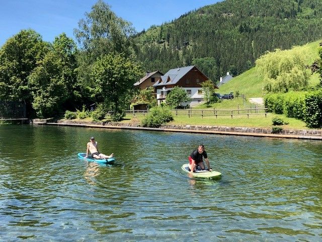 Stand Up Paddeling am Seebach
