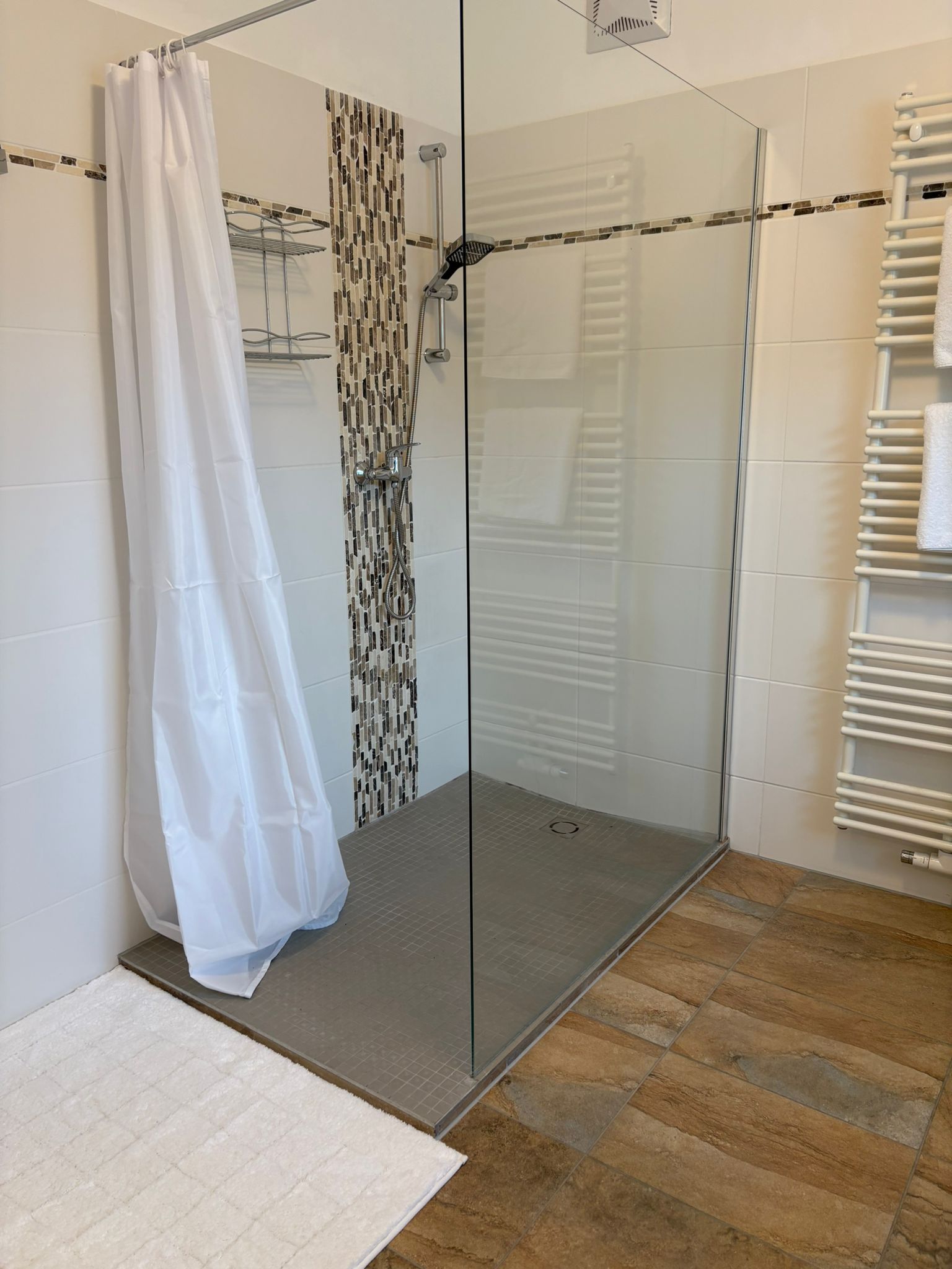 Badezimmer in der Teichwies´n Alm Dependance