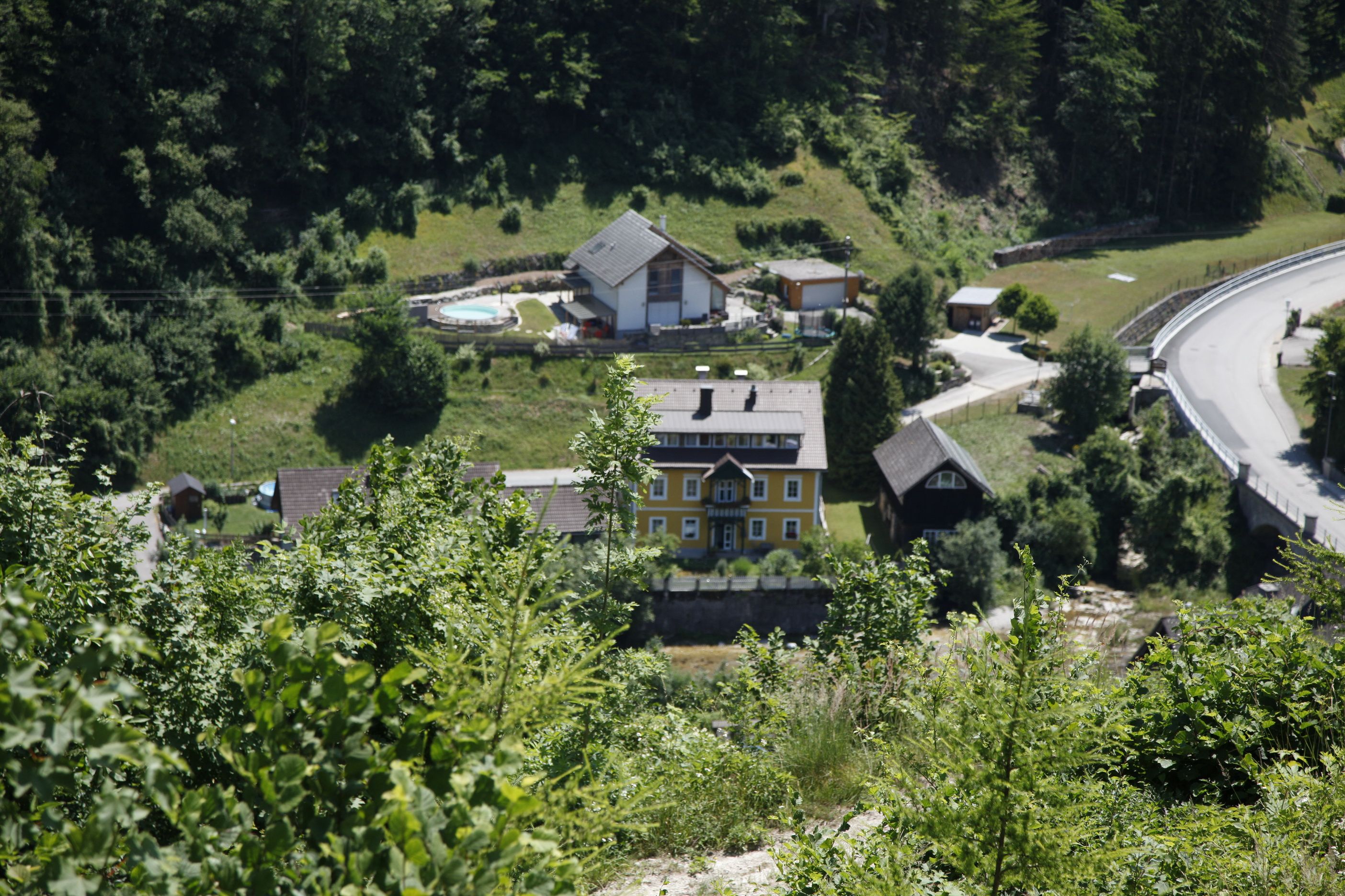 Blick Antonius Kapelle zum Ferienhaus an der Ybbs