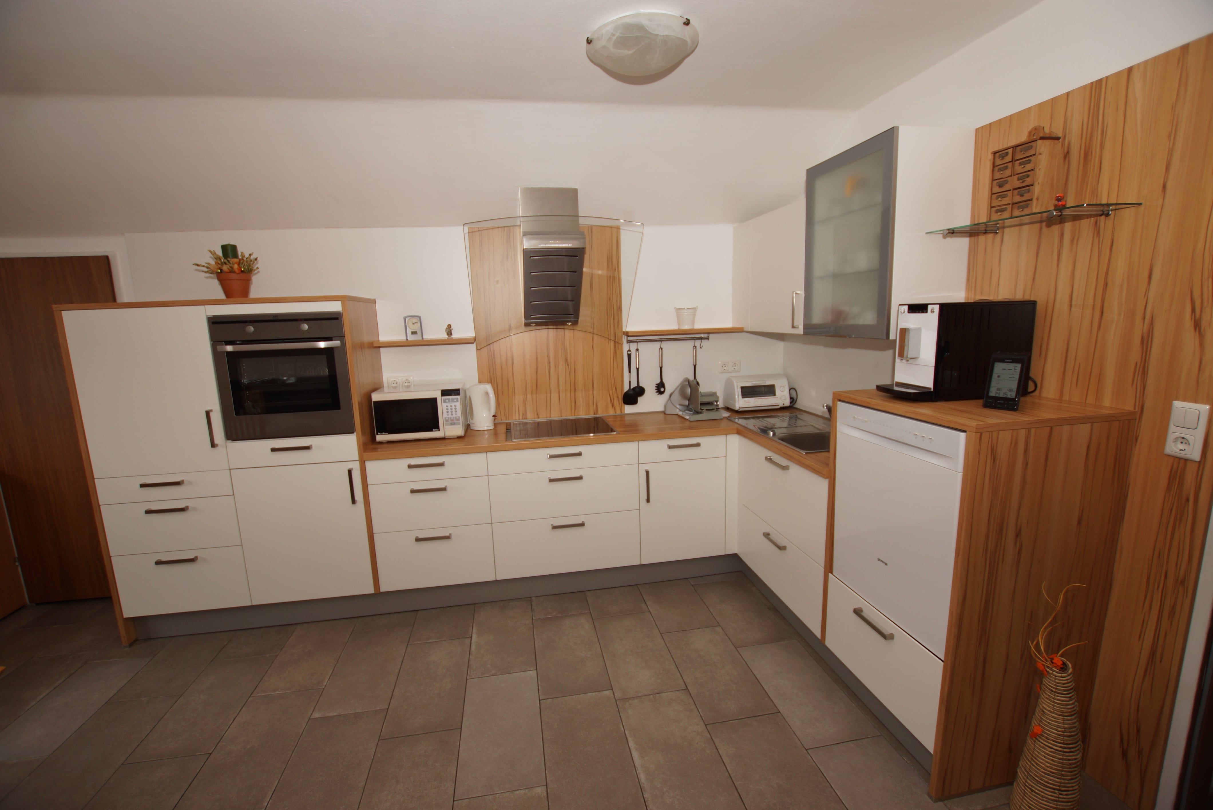 Küche in der Ferienwohnung Steiner