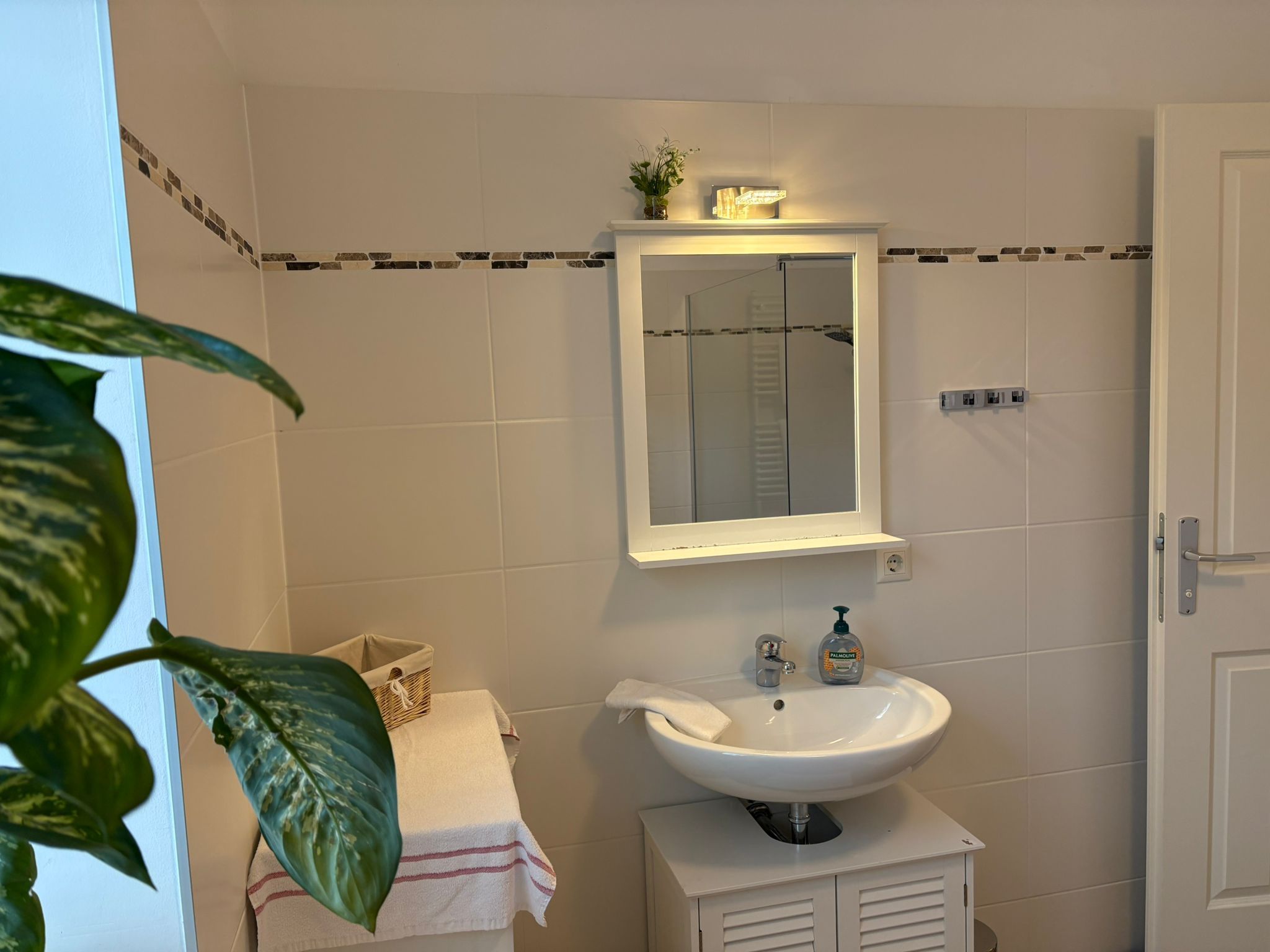 Badezimmer in der Teichwies´n Alm Dependance