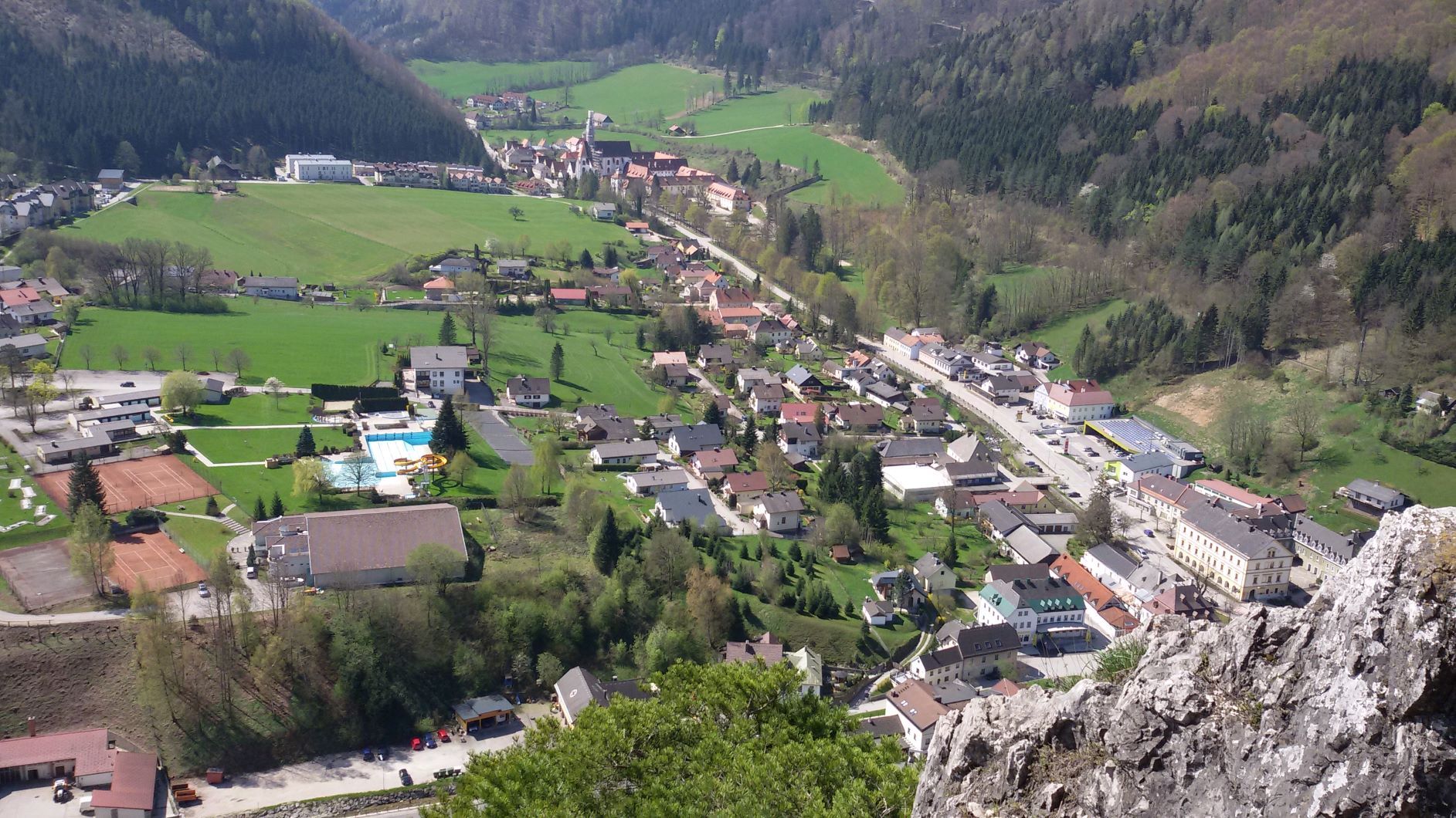 Blick vom Kirchstein auf die Kartause