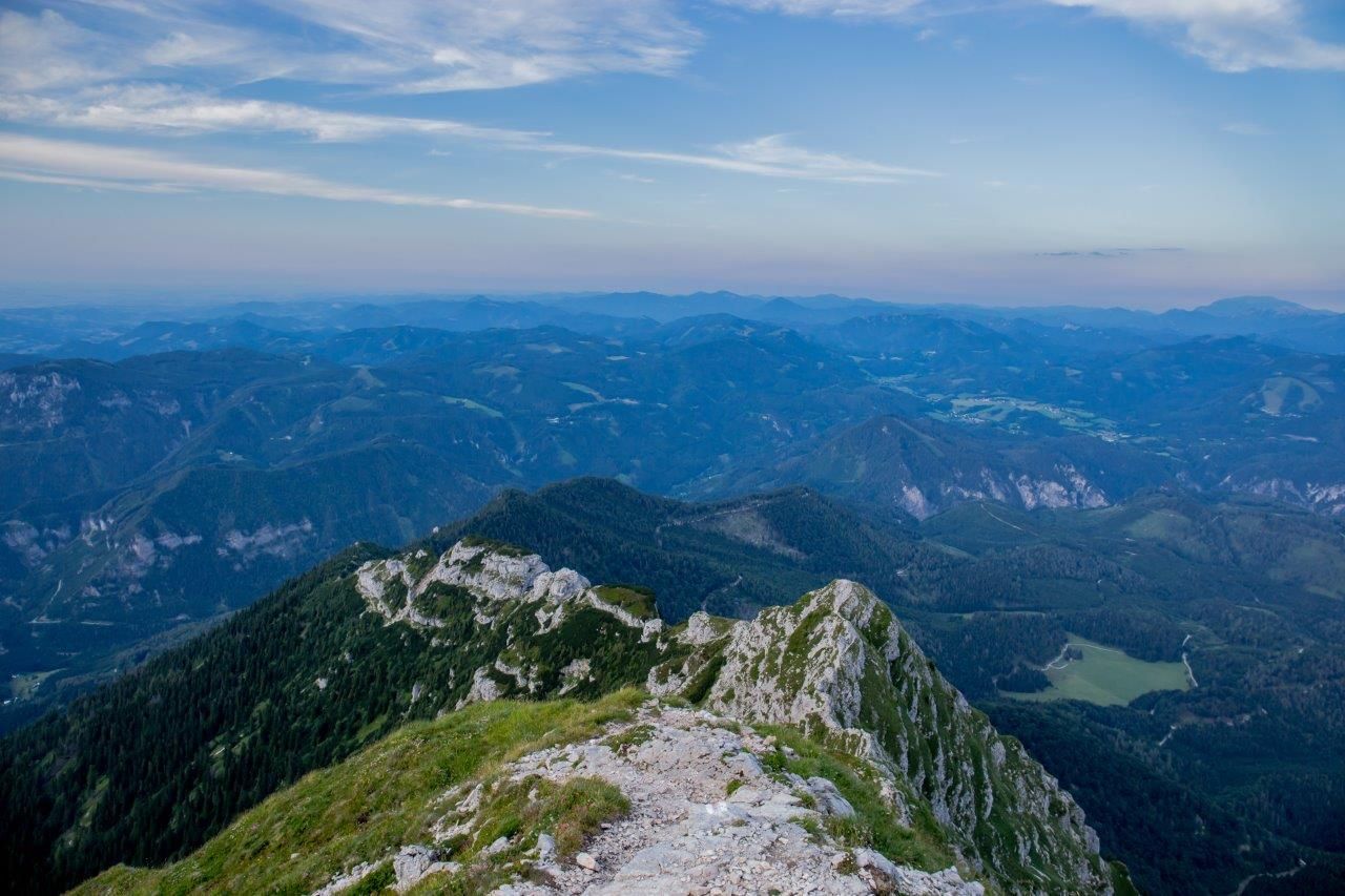 Blick von oben auf den Rauhen Kamm