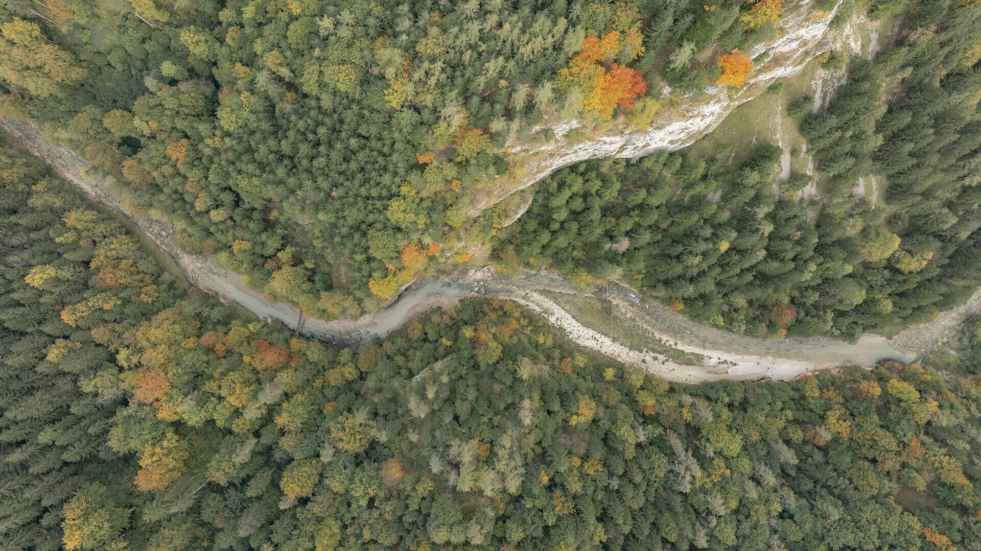 Die bunten Blätter der Bäume leuchten im warmen Licht der Herbstsonne und schaffen eine malerische Kulisse für Wanderer. Der sanfte Fluss schlängelt sich durch die üppige Landschaft, während die frische, klare Luft die Sinne belebt. Ein wahres Paradies für Naturliebhaber und Erholungssuchende.