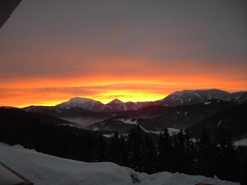 Blick vom Balkon