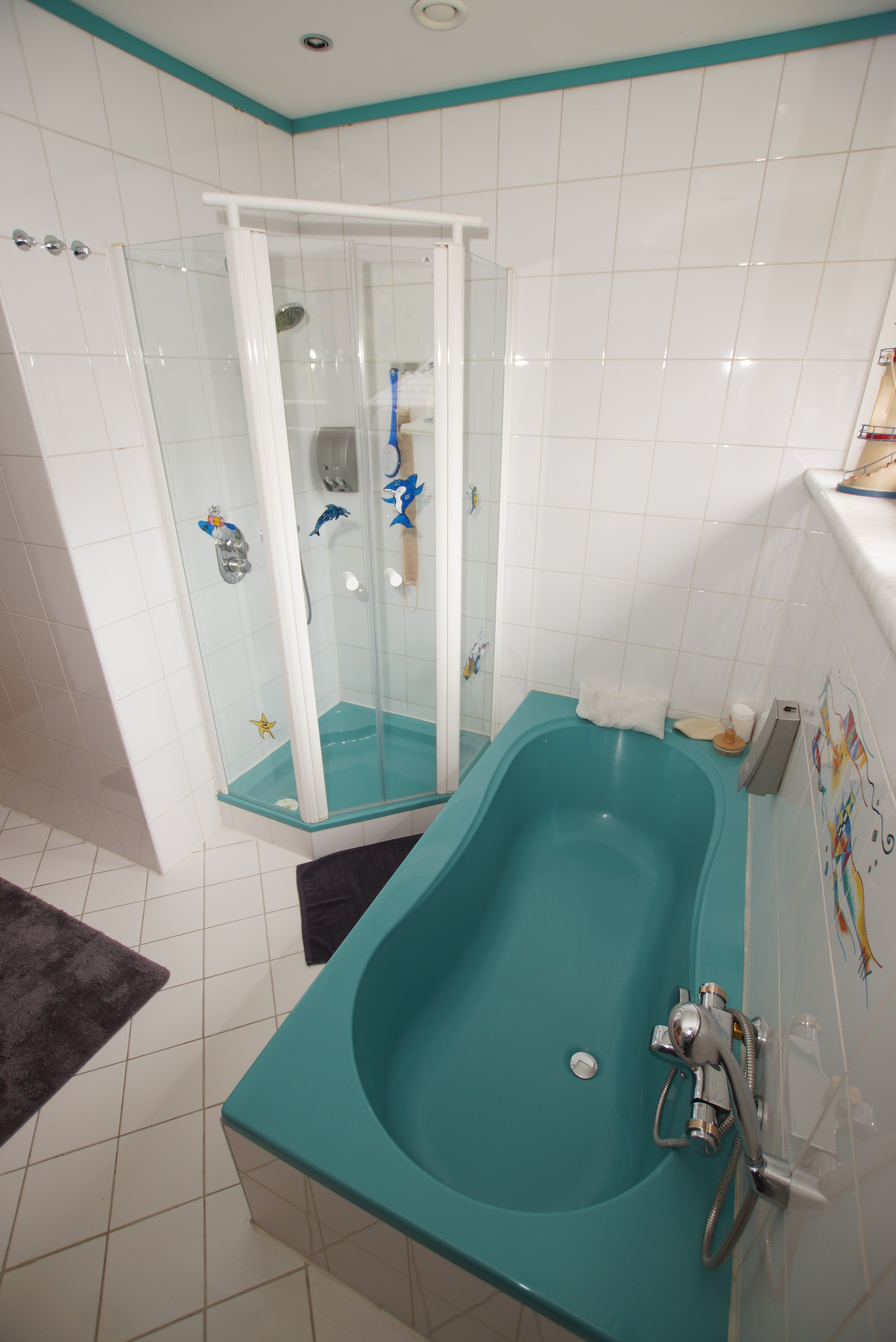 Badezimmer in der Ferienwohnung Steiner