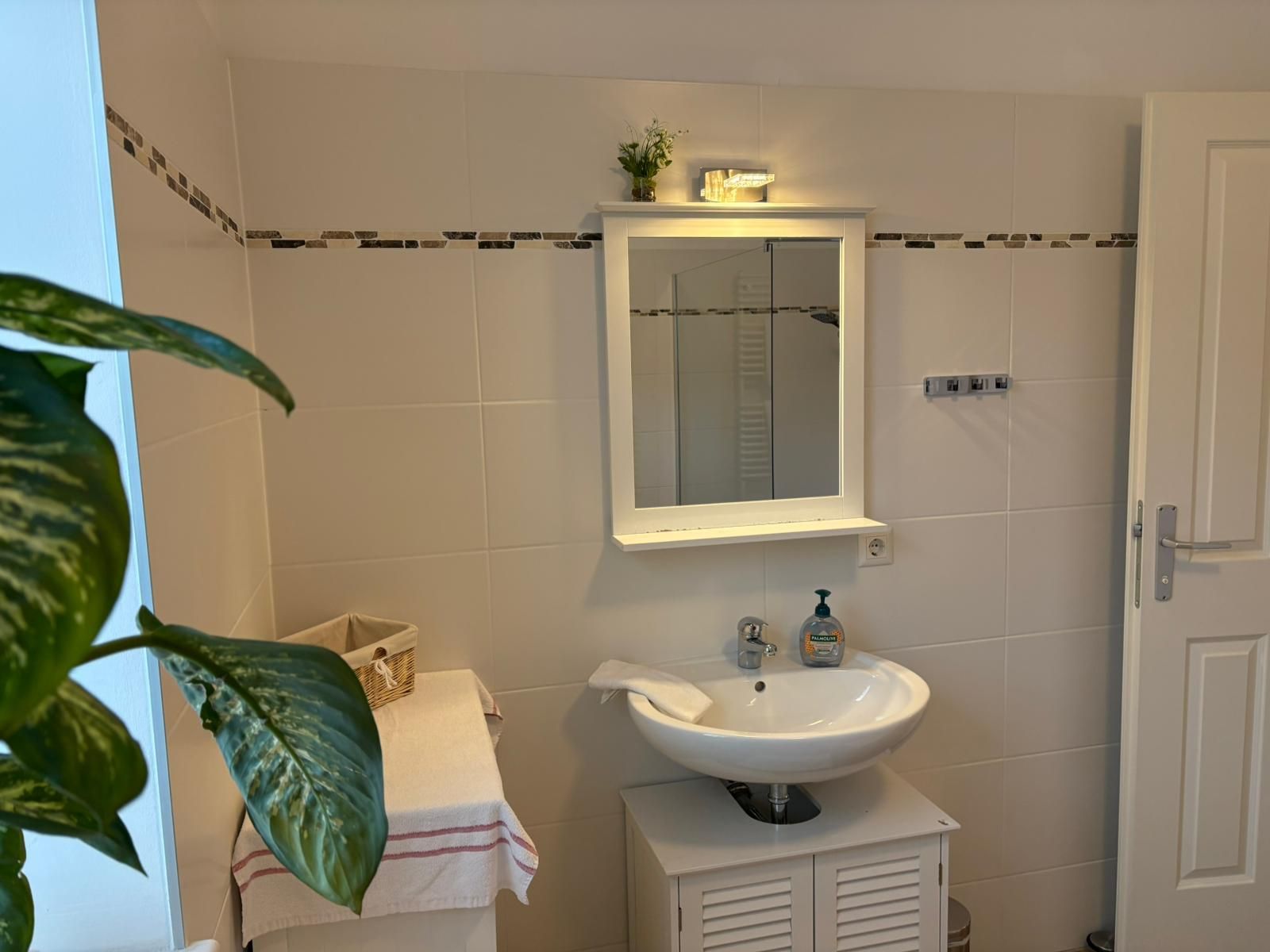 Badezimmer in der Teichwies´n Alm Dependance