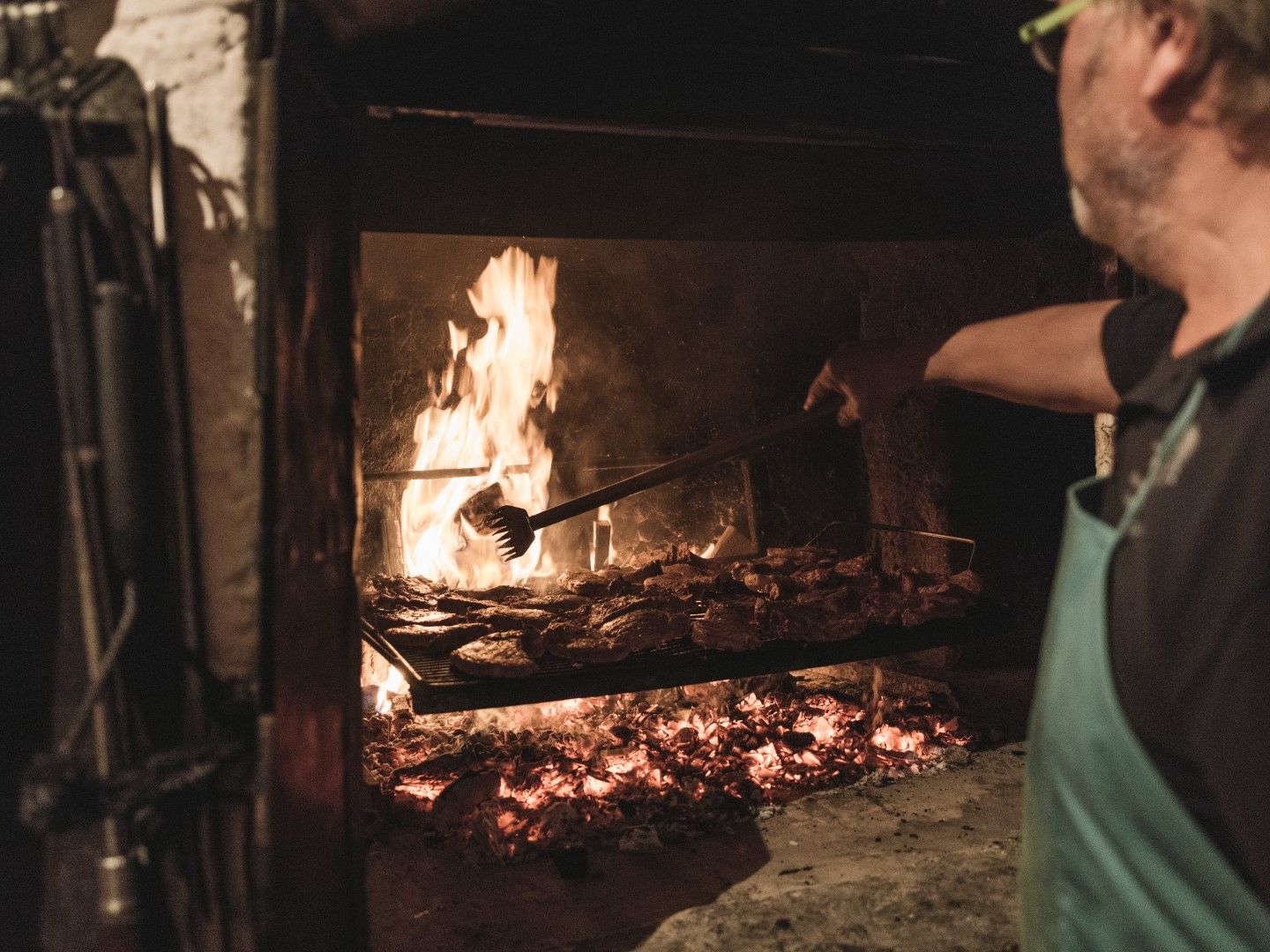 Grillen in der Schmiede