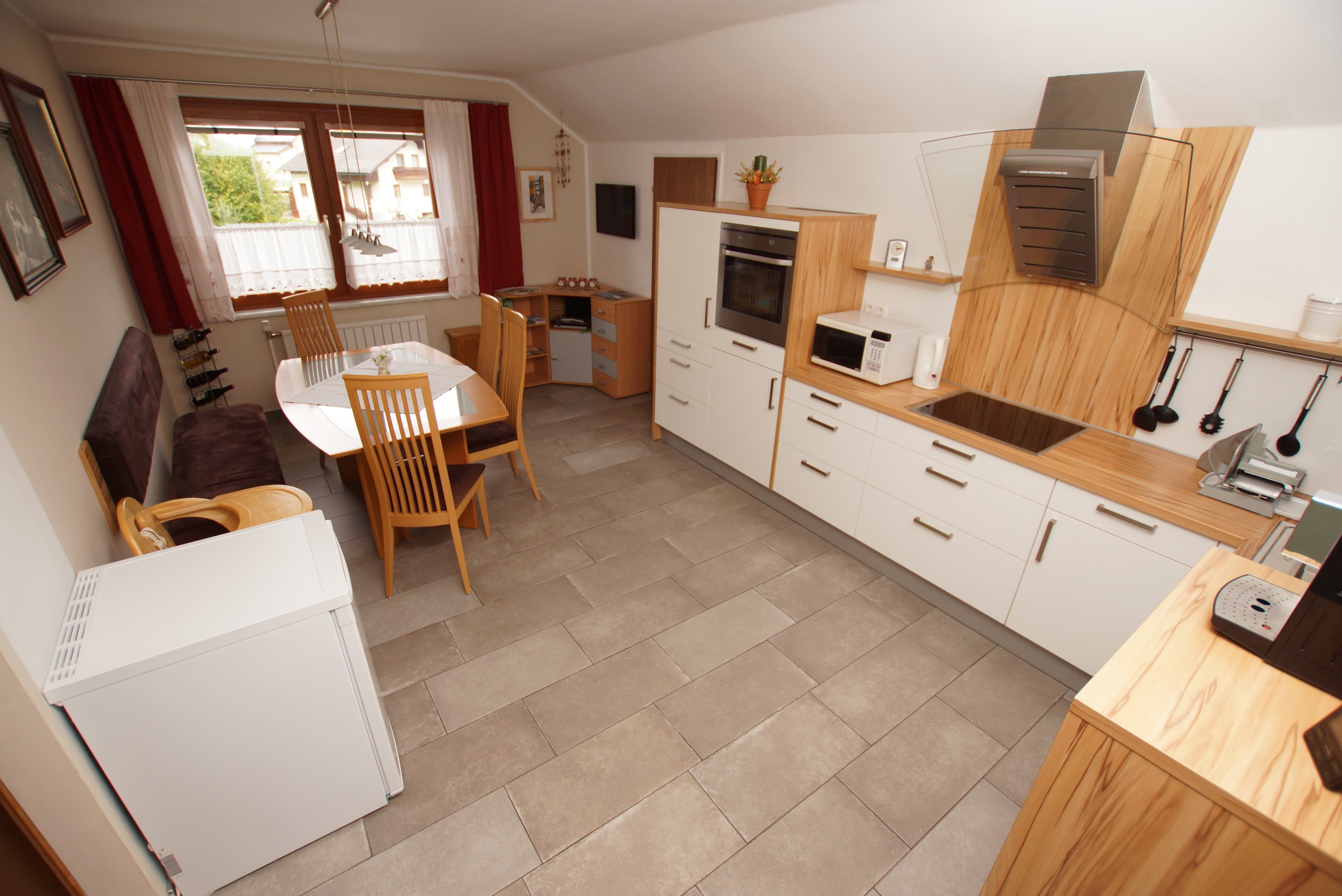 Küche in der Ferienwohnung Steiner