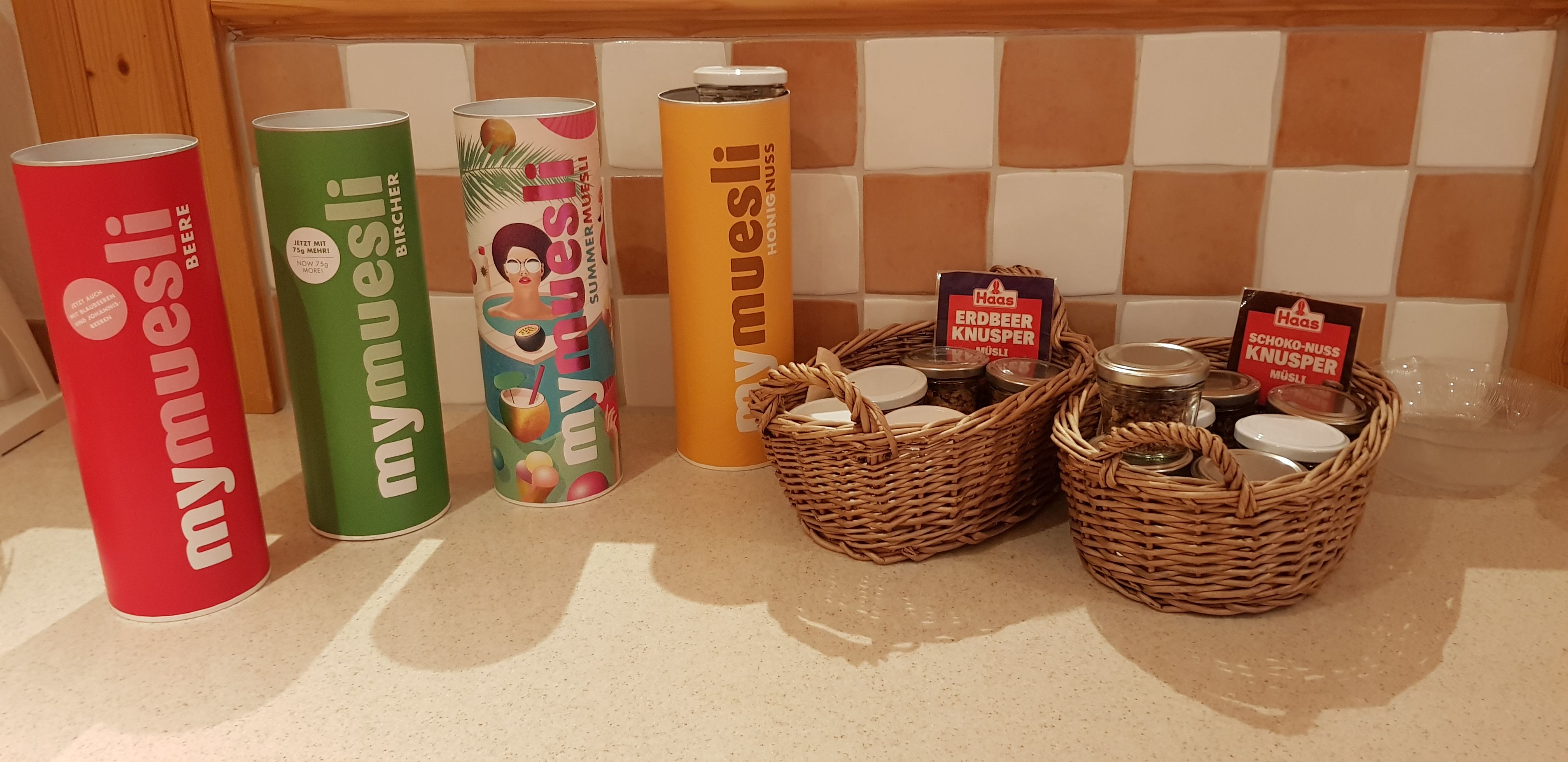 Müsliecke beim Frühstück