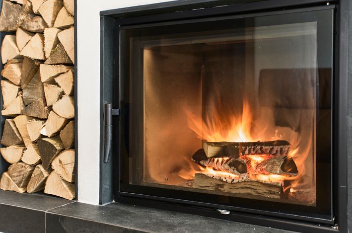 Ferienwohnung Kaminfeuer