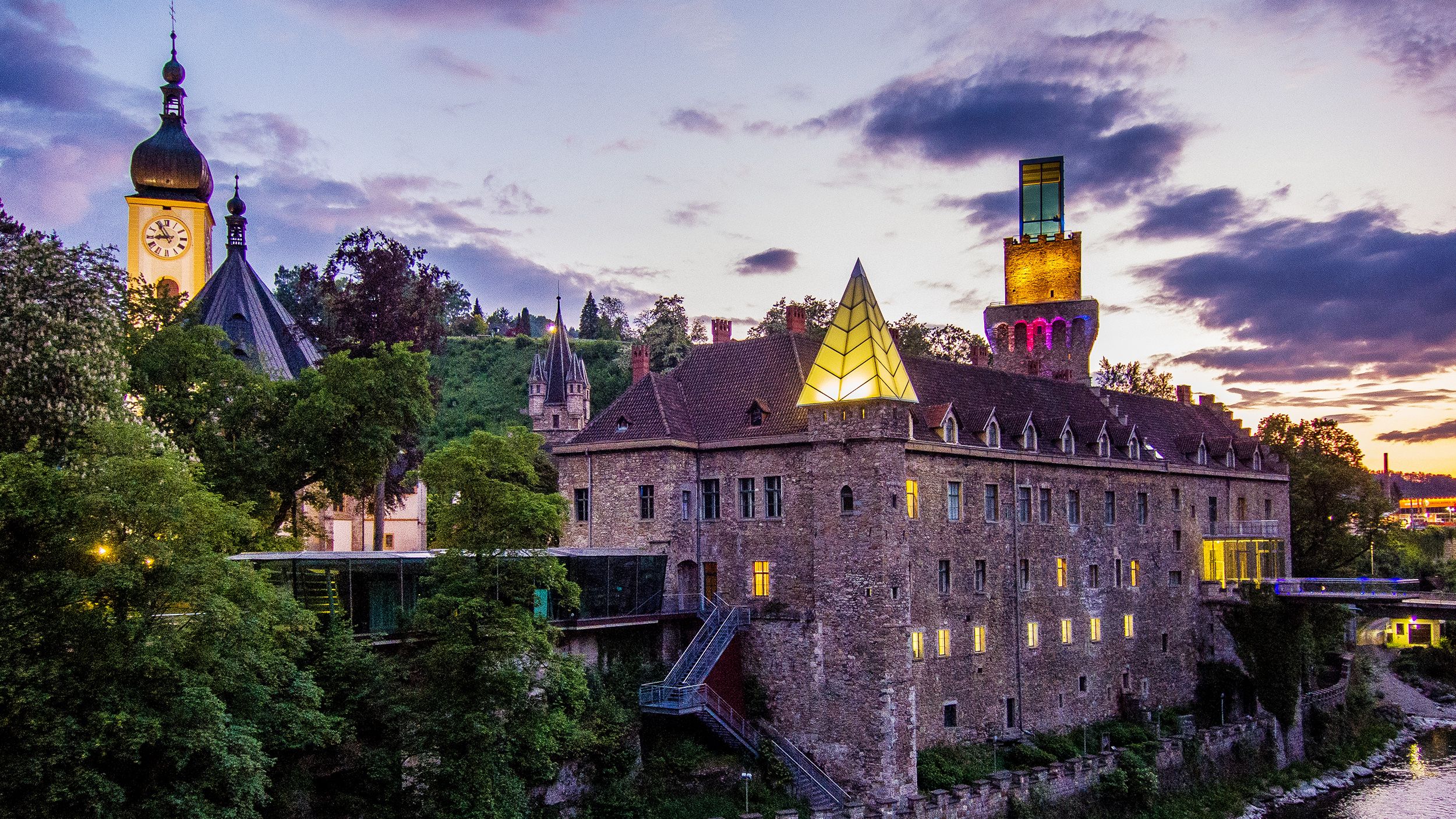 Waidhofen a/d Ybbs bei Nacht